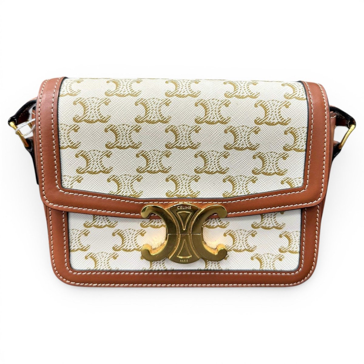 Triomphe leather handbag