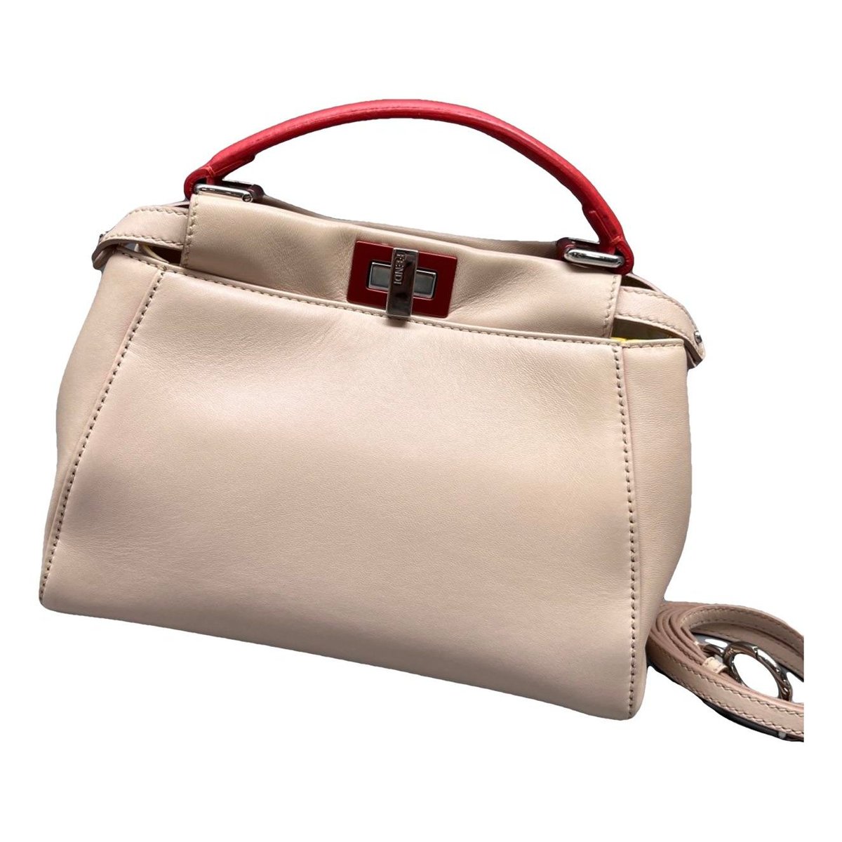 Peekaboo leather handbag