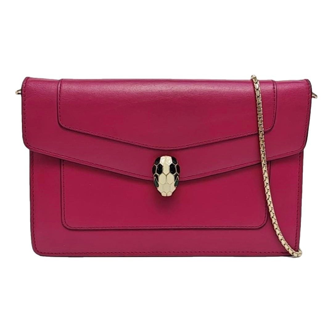 Serpenti leather handbag