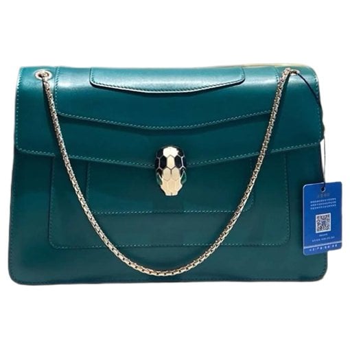 Serpenti leather handbag
