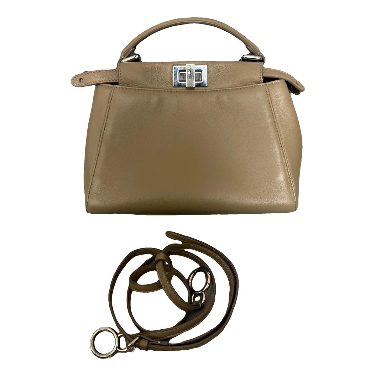 Peekaboo leather handbag
