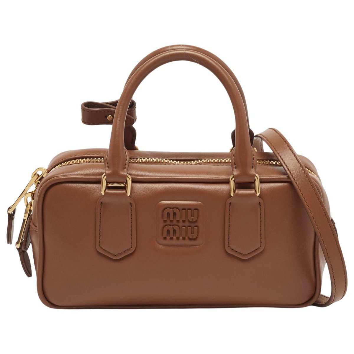 Arcadie leather satchel