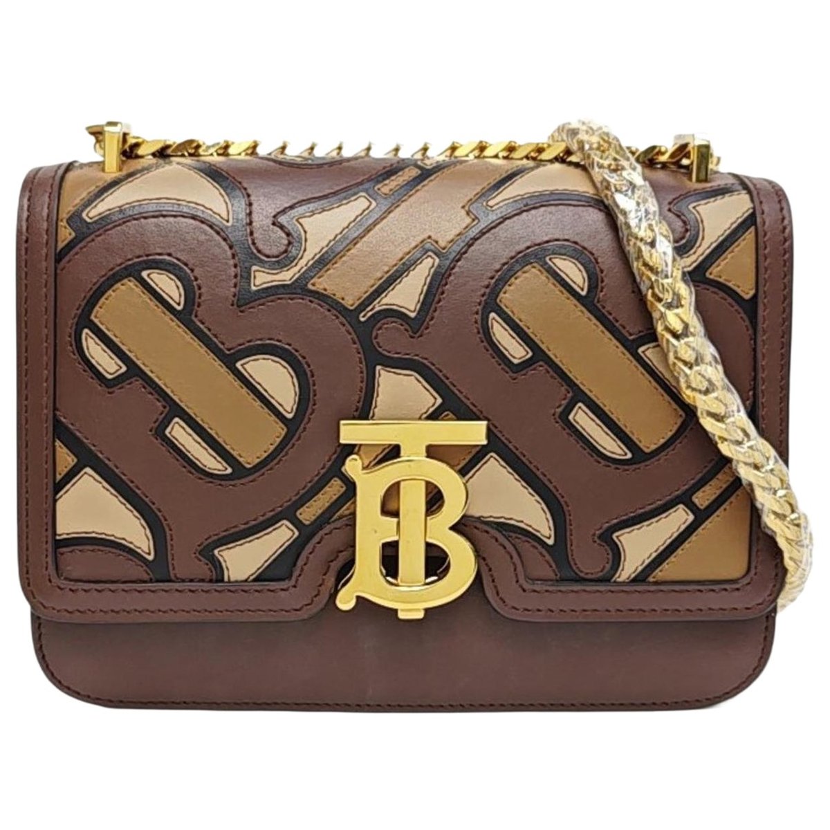 TB leather crossbody bag