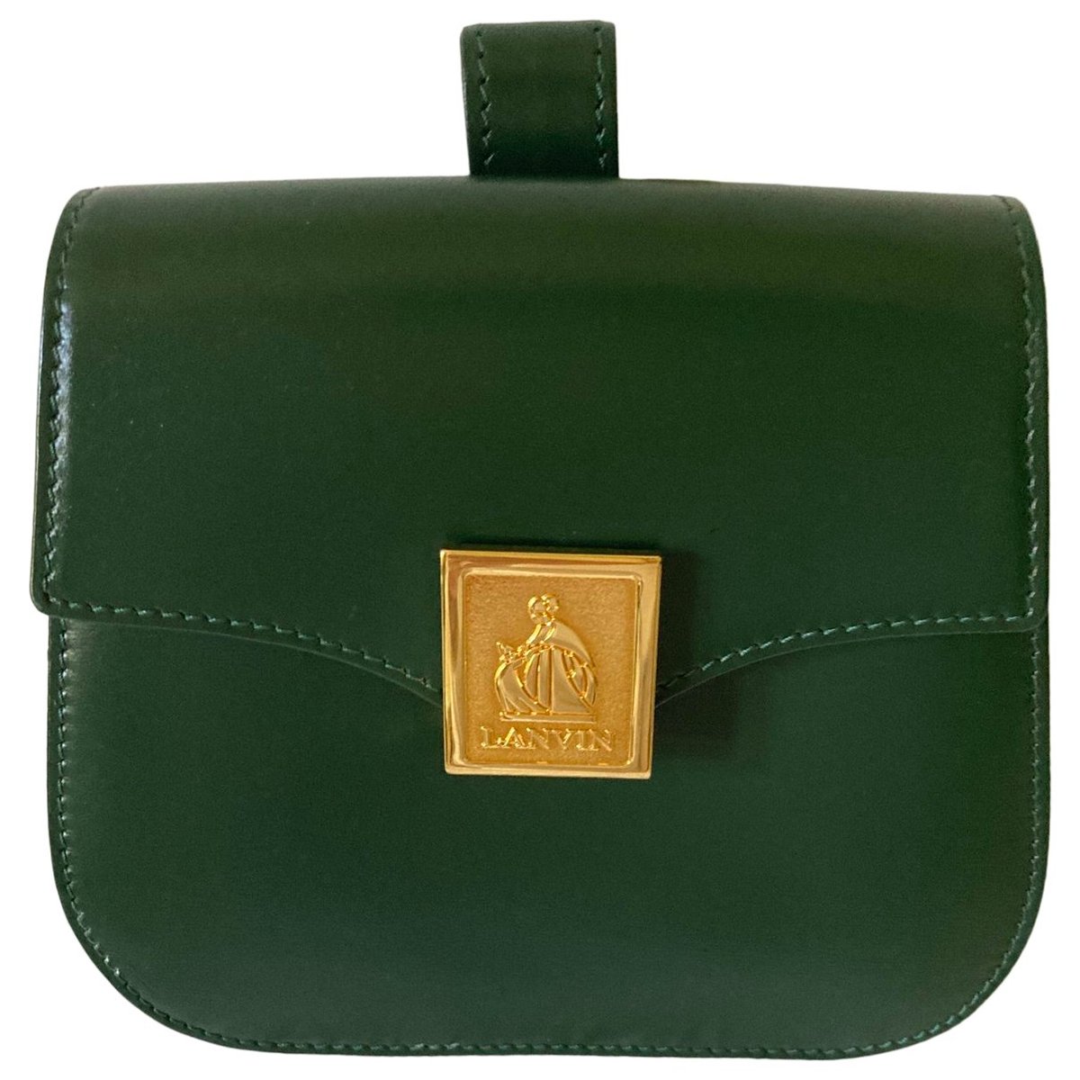 Leather clutch bag