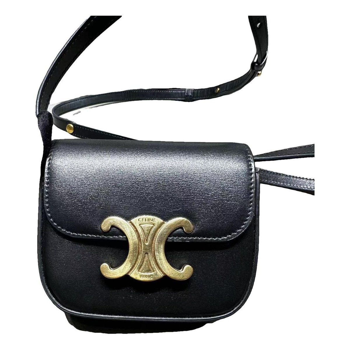 Triomphe leather handbag