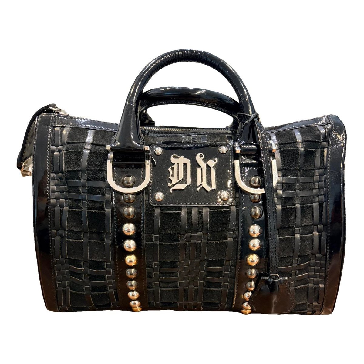 Leather bowling bag