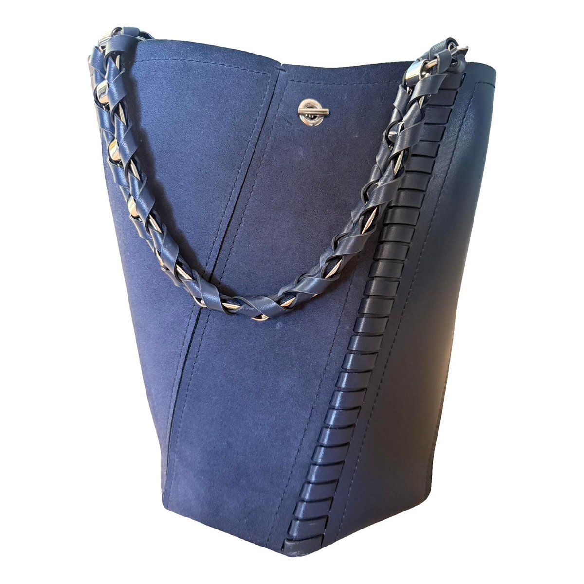 Hex leather handbag