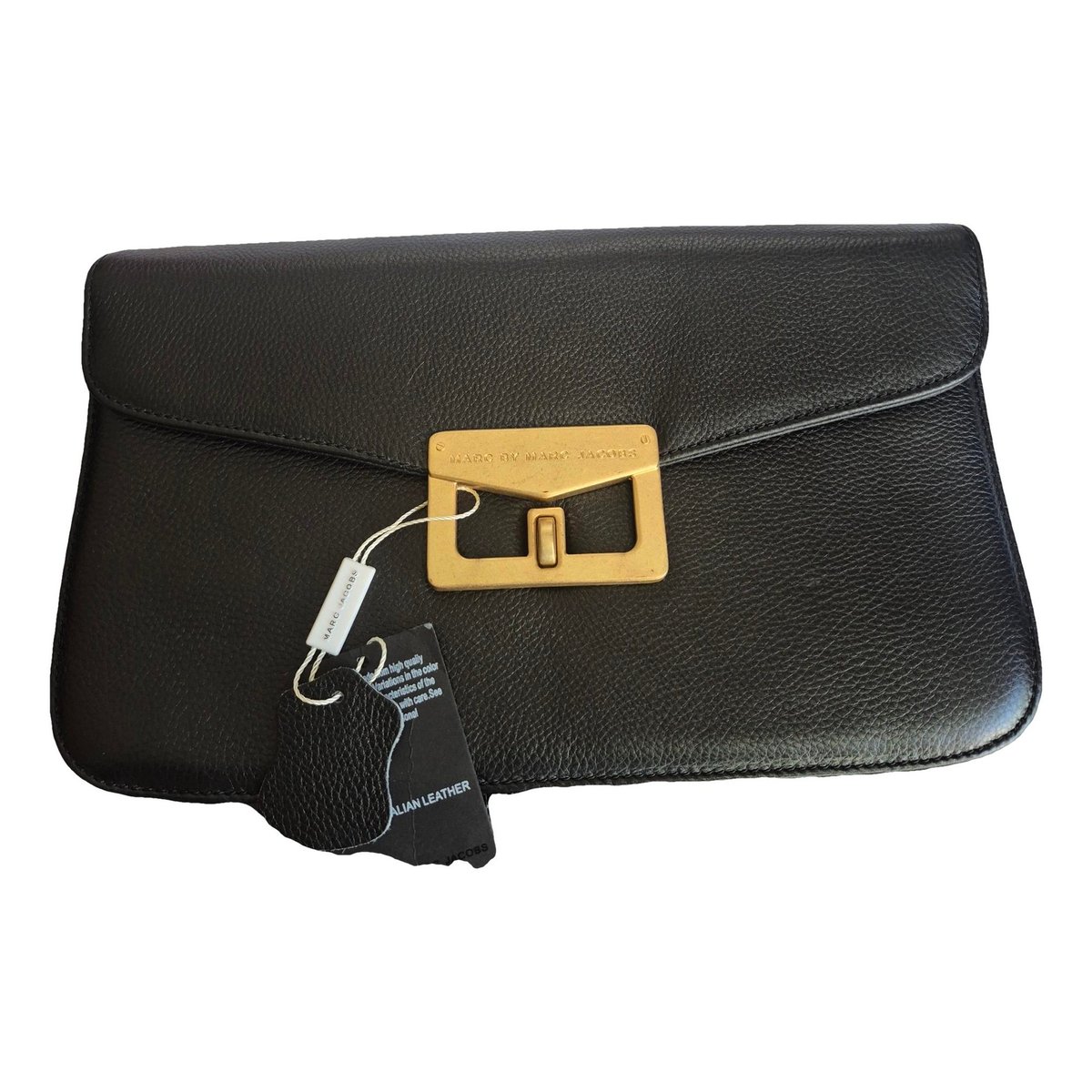 Leather clutch bag