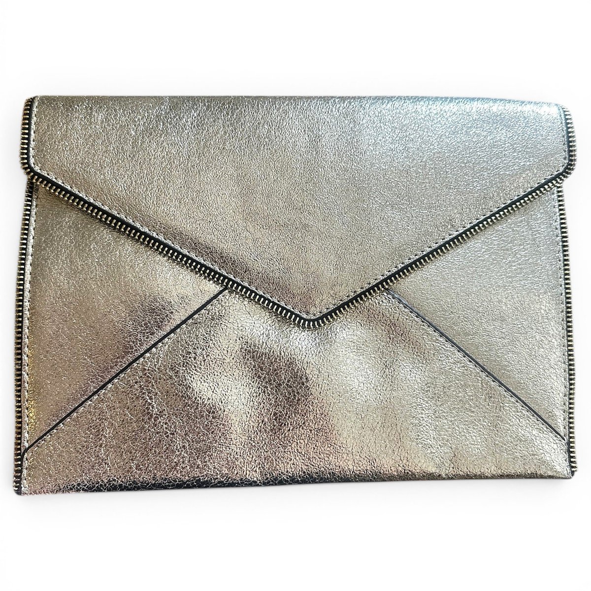 Leather clutch bag