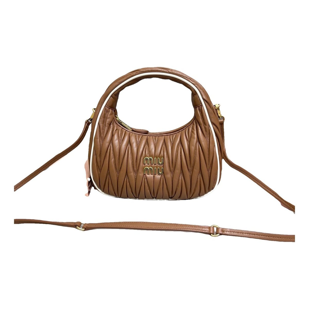 Miu Wander leather handbag