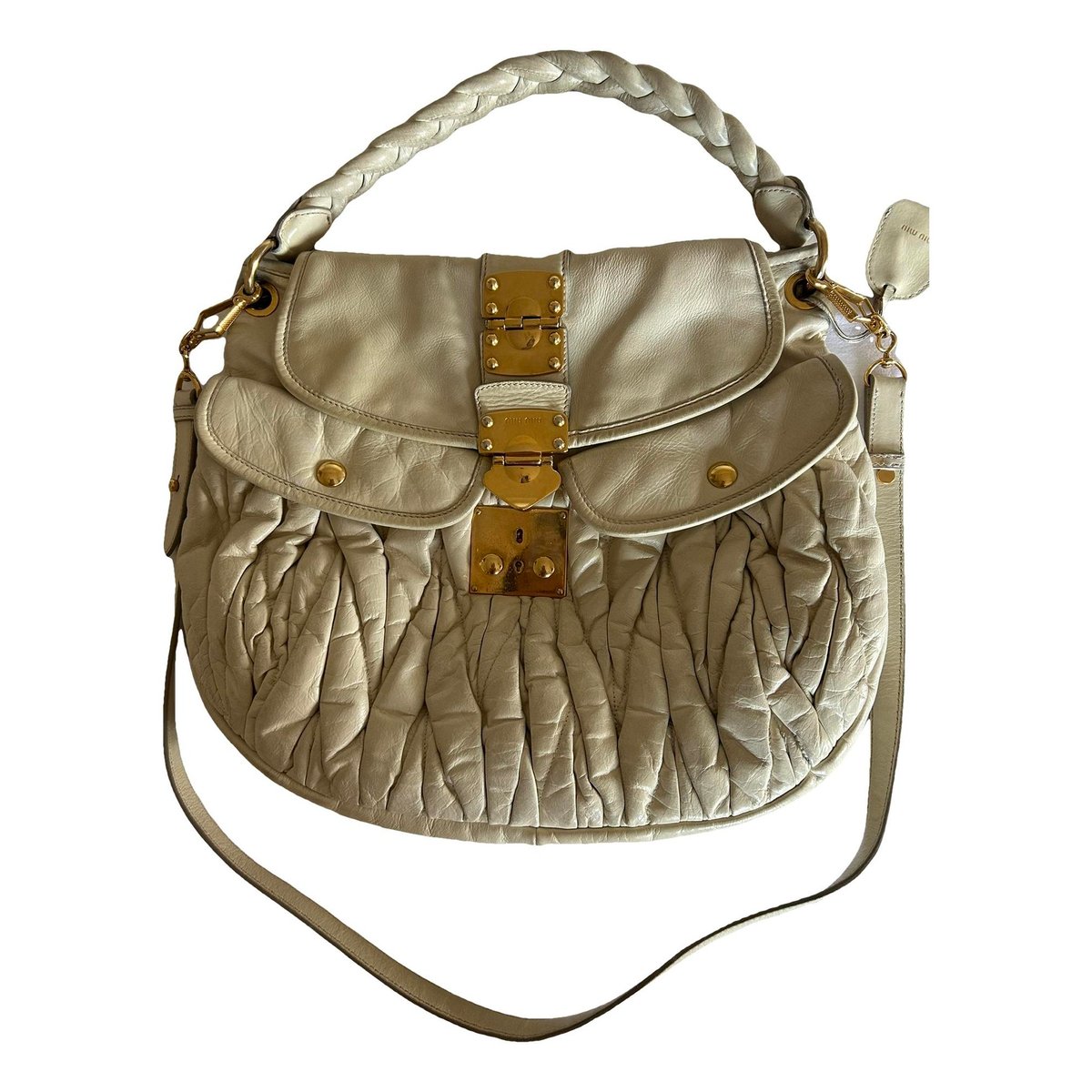 Matelassé leather crossbody bag