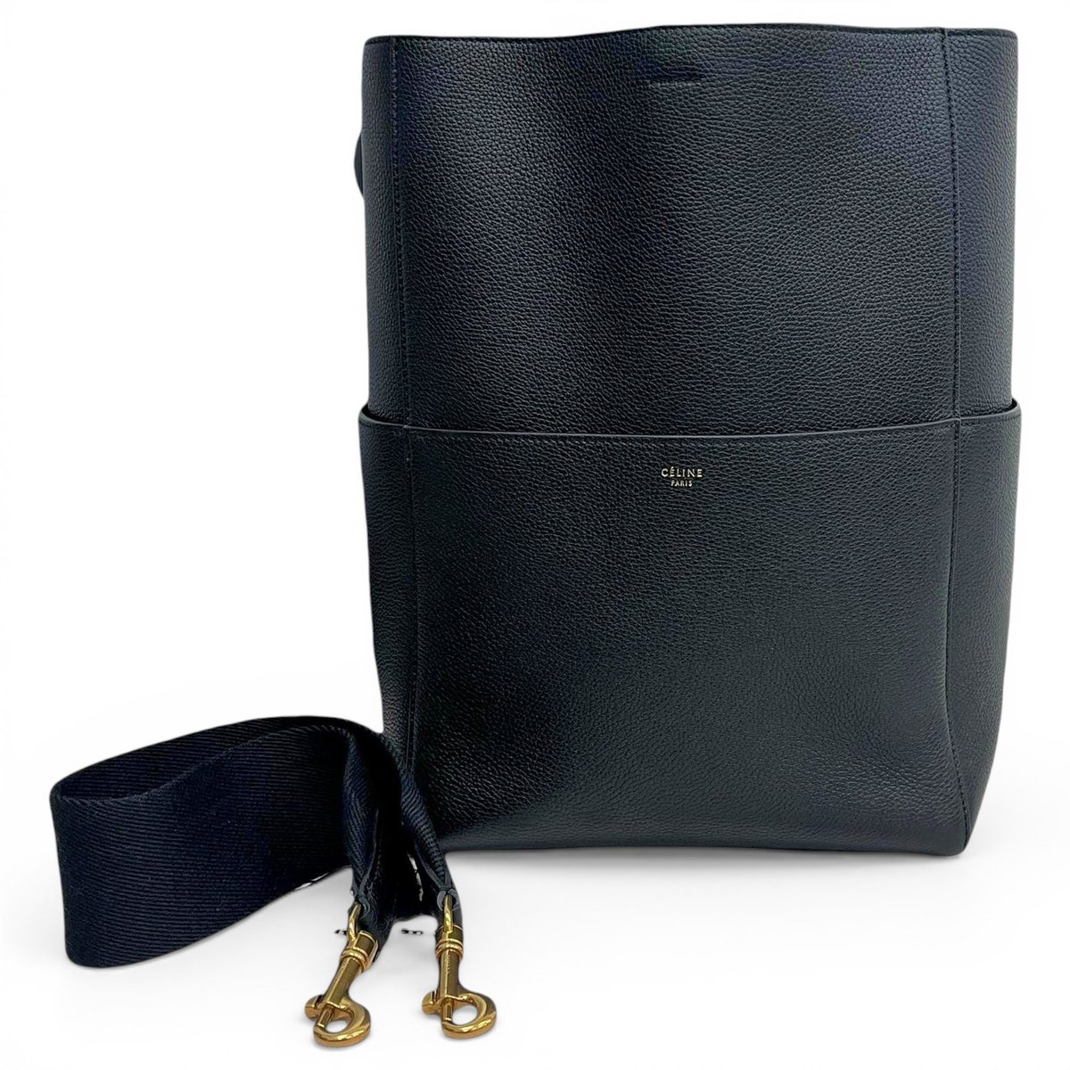 Seau Sangle leather handbag