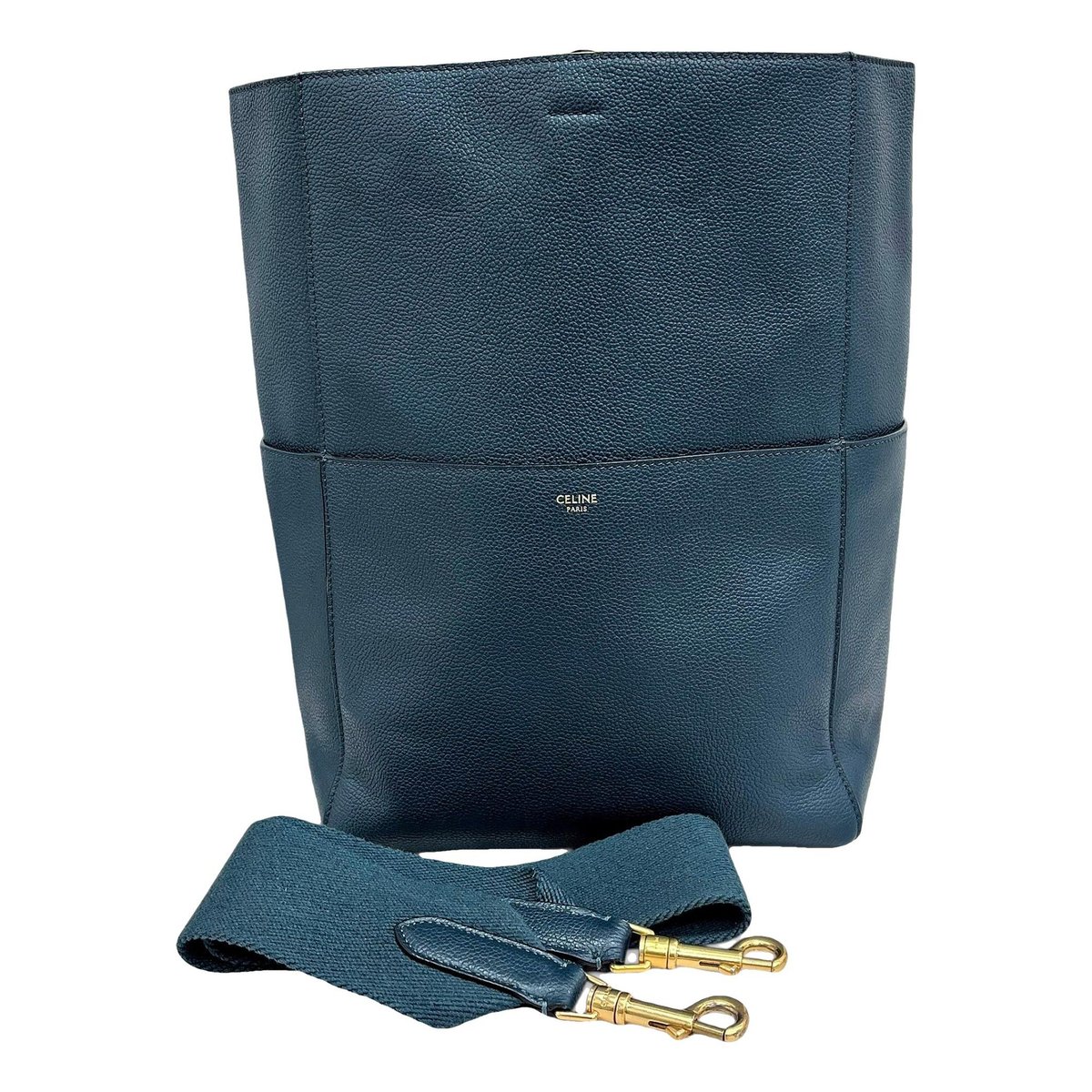 Seau Sangle leather handbag