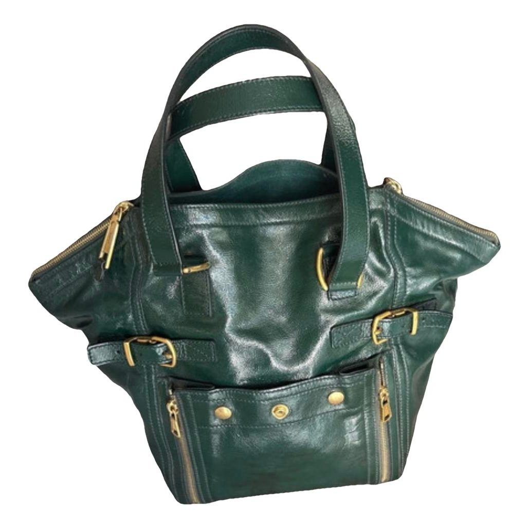 Downtown patent leather handbag