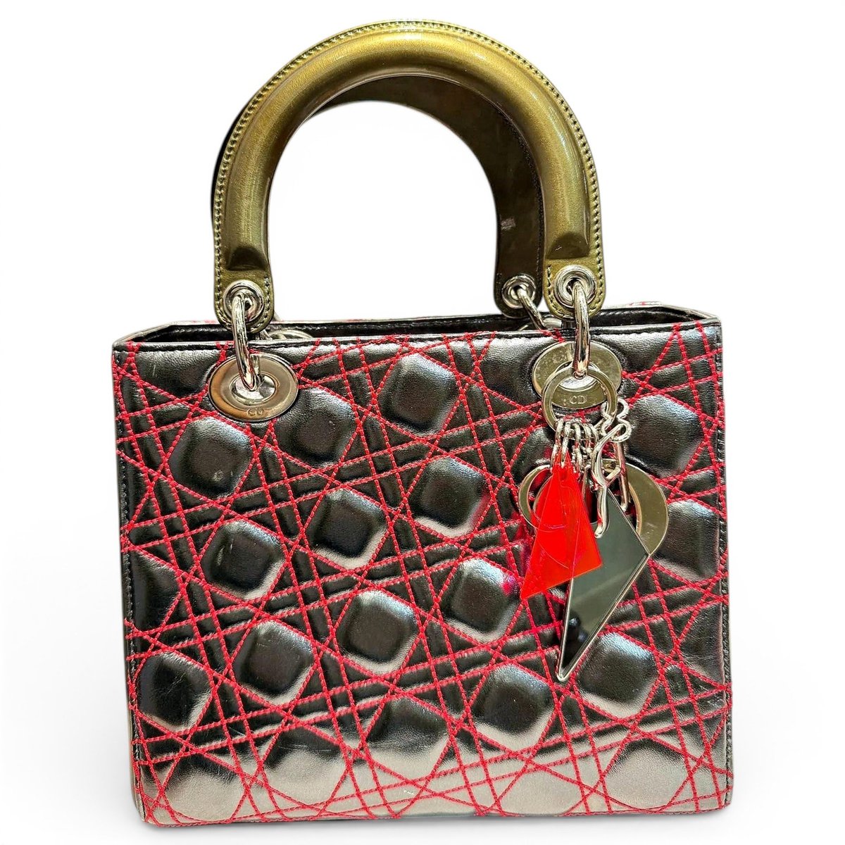 Lady Dior leather handbag