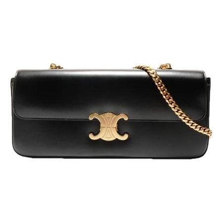 Triomphe chain leather crossbody bag