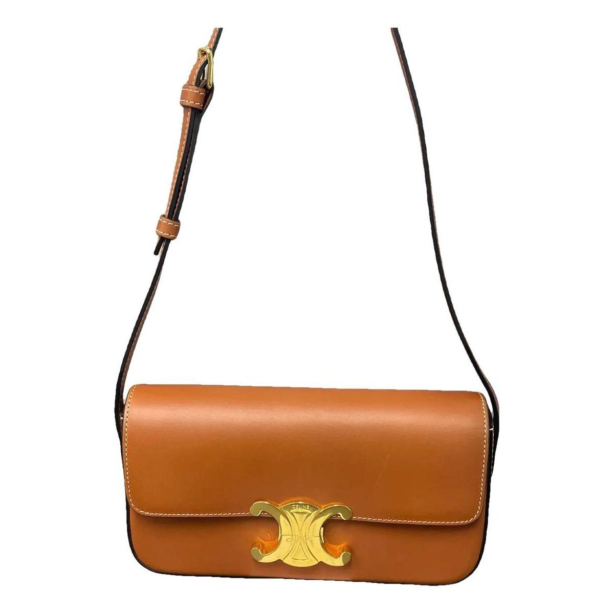 Triomphe Long leather handbag