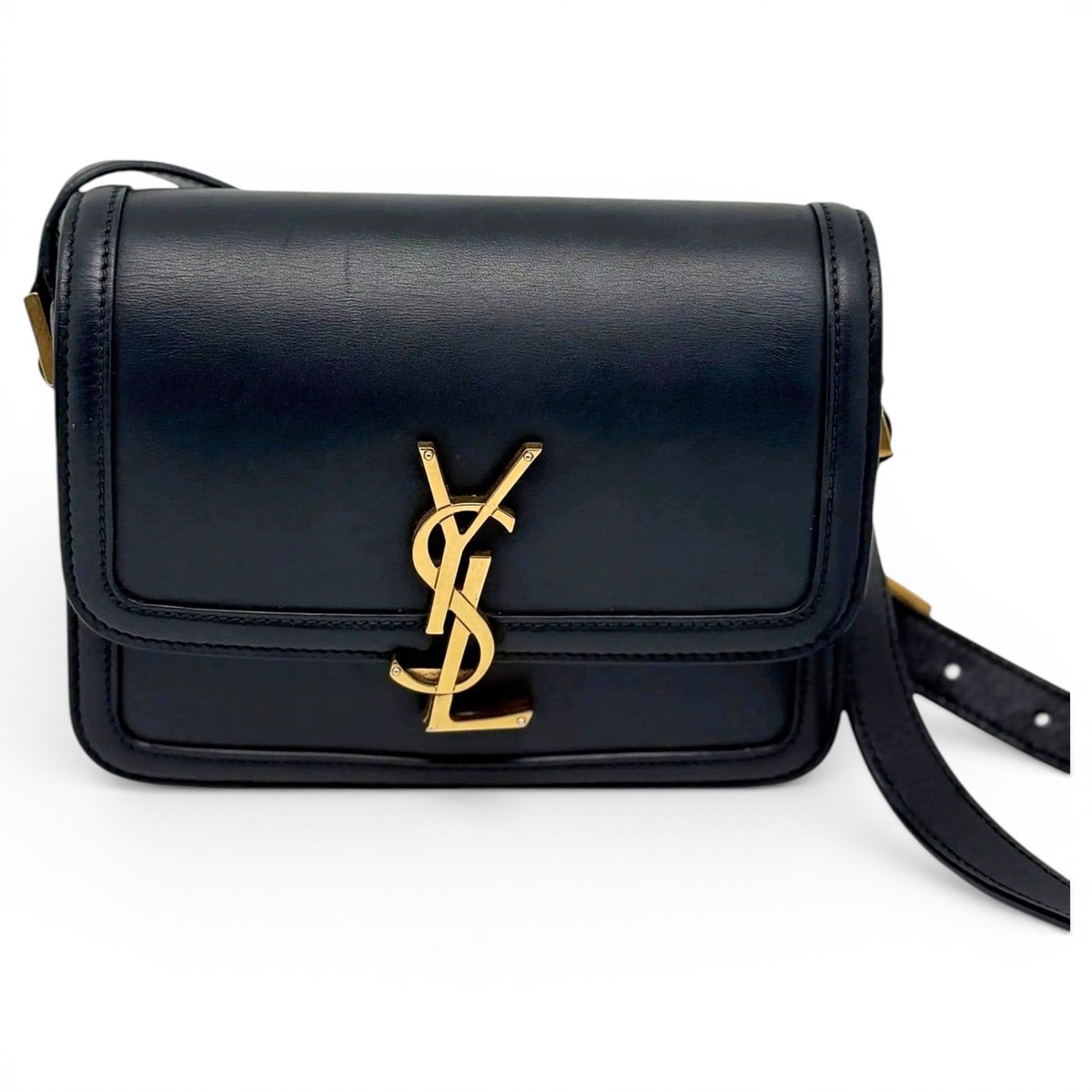Solférino leather handbag