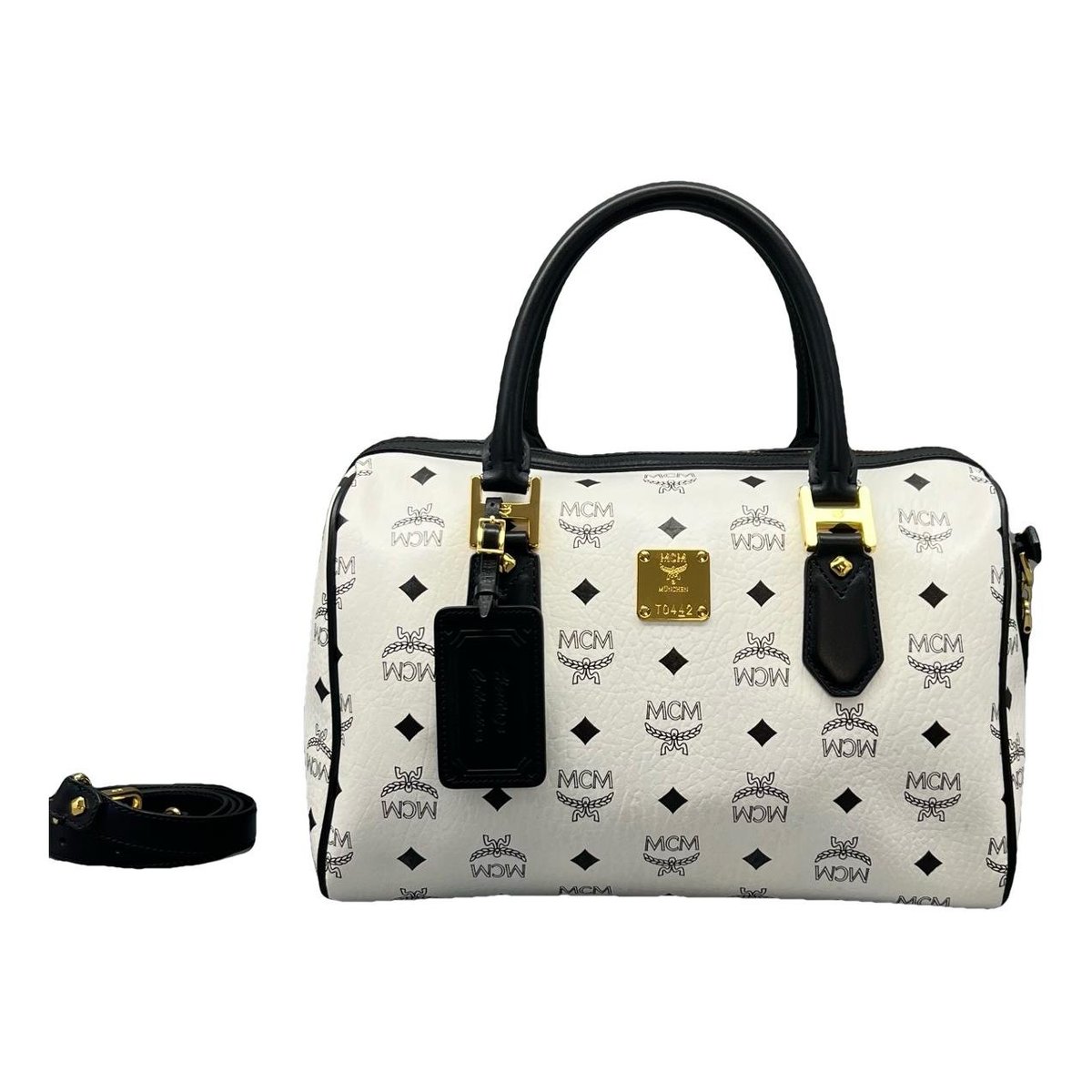 Boston leather handbag