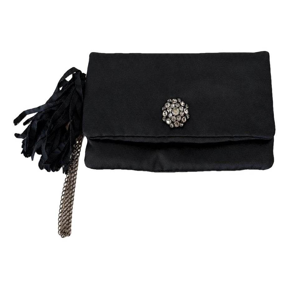 Silk clutch bag
