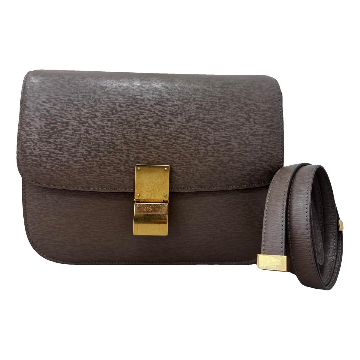 Classic leather crossbody bag
