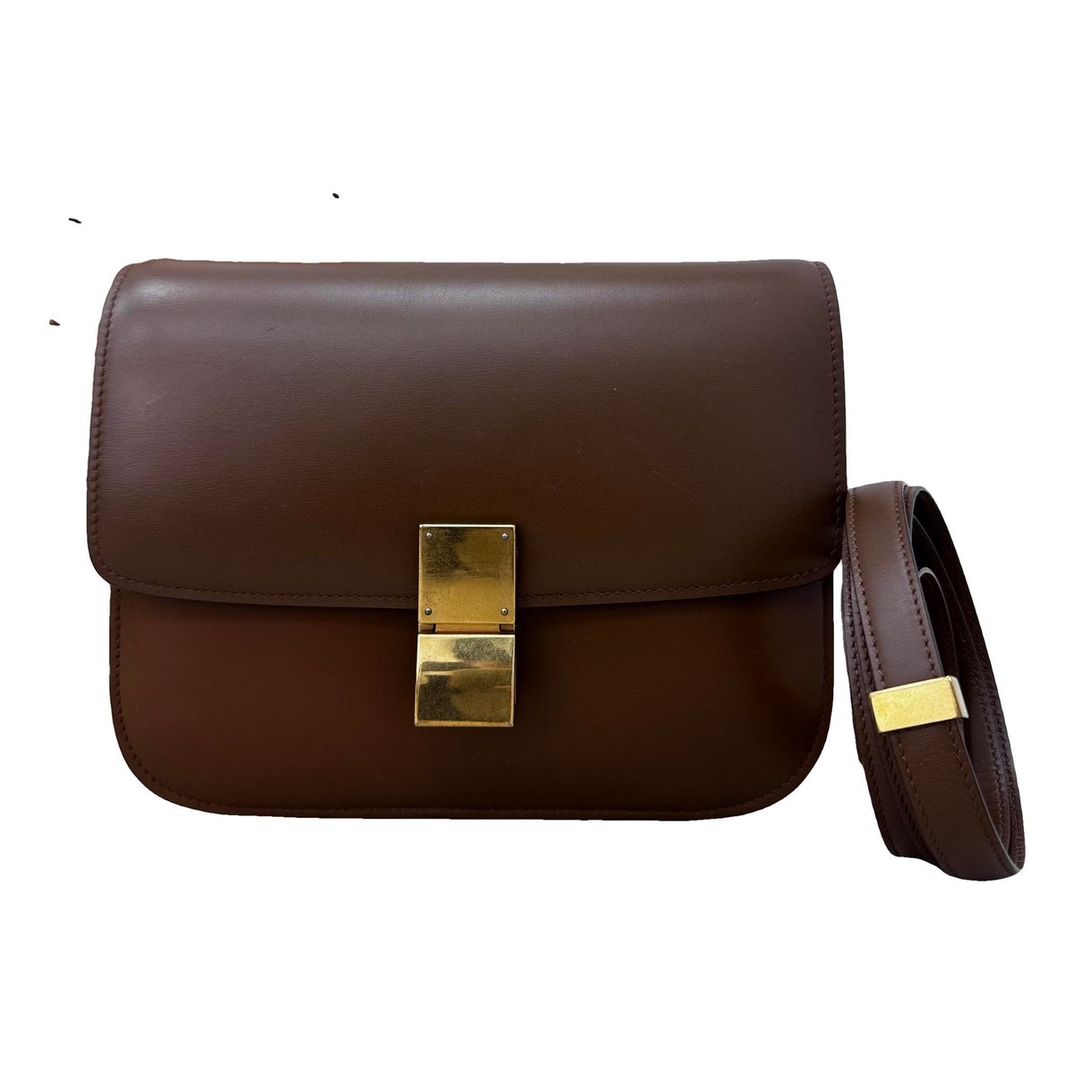 Classic leather crossbody bag