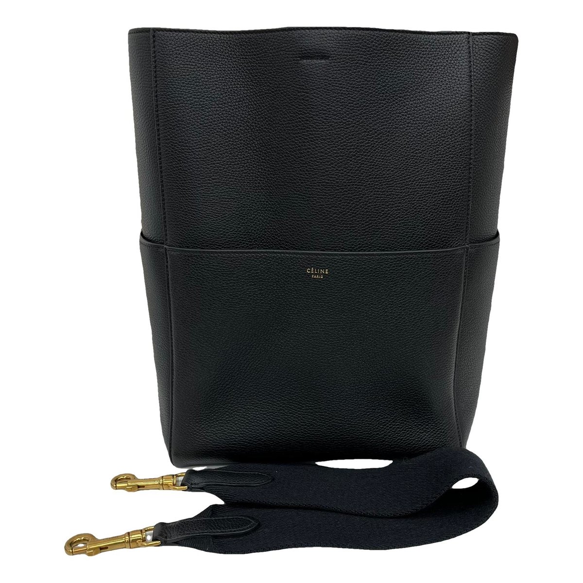 Seau Sangle leather handbag