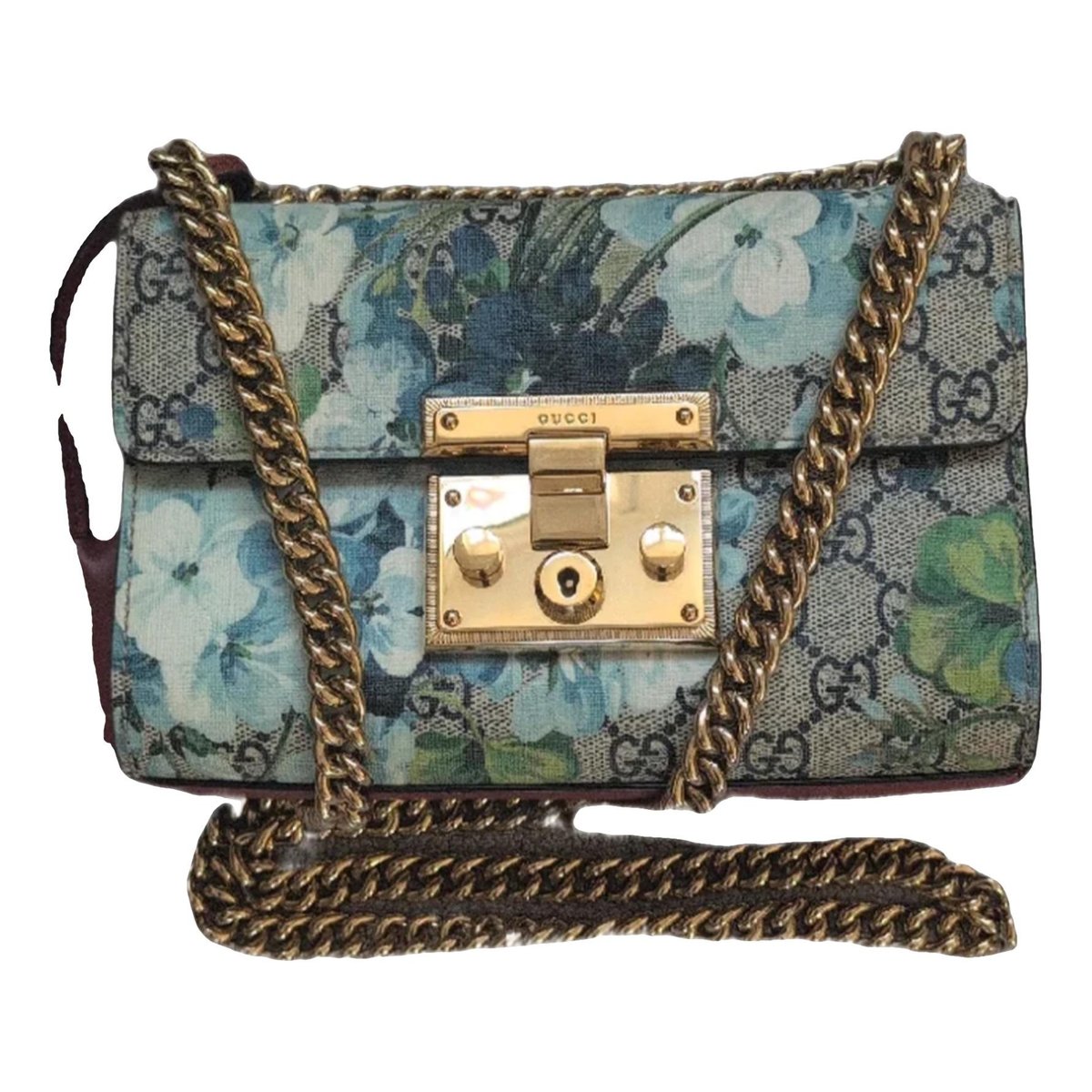 Padlock leather handbag