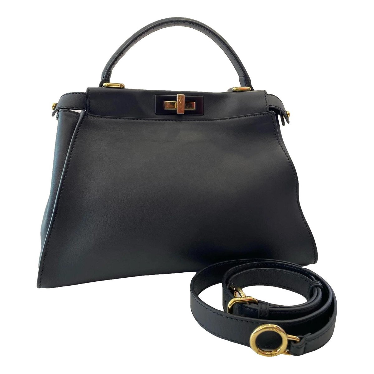 Peekaboo leather handbag