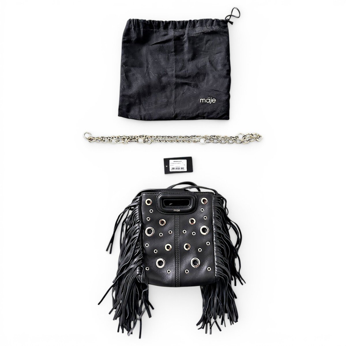 Sac M leather handbag