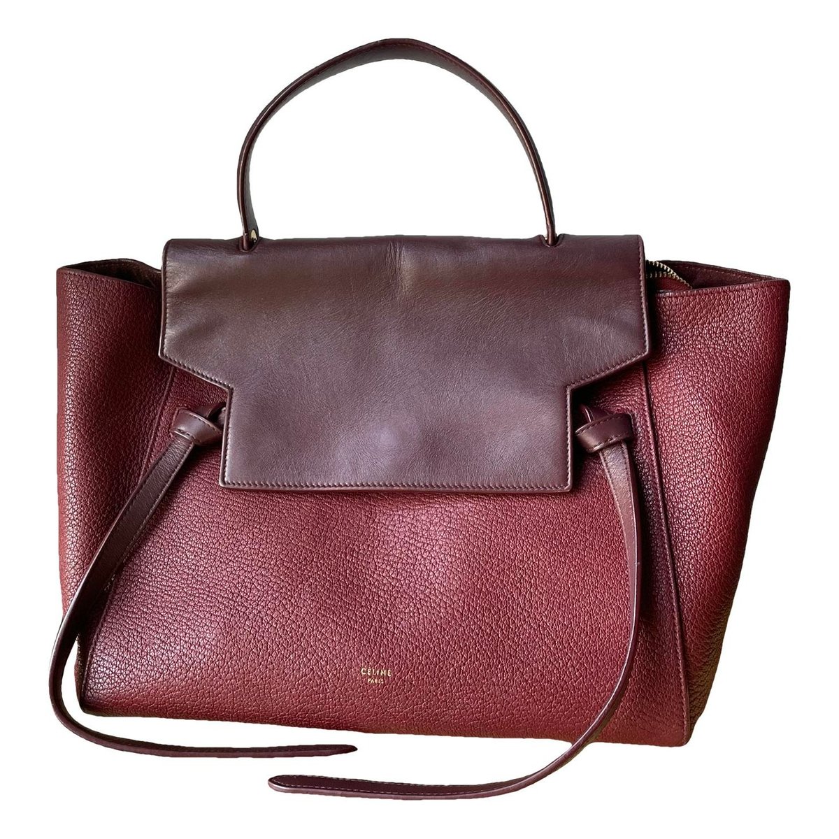 Belt leather handbag