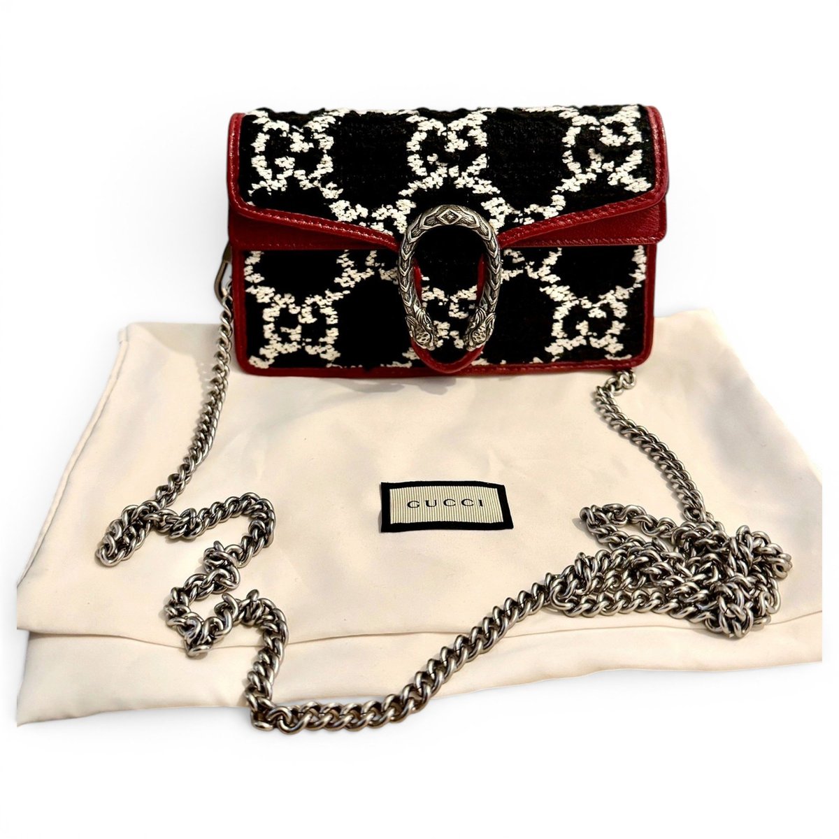 Dionysus Super Mini tweed crossbody bag