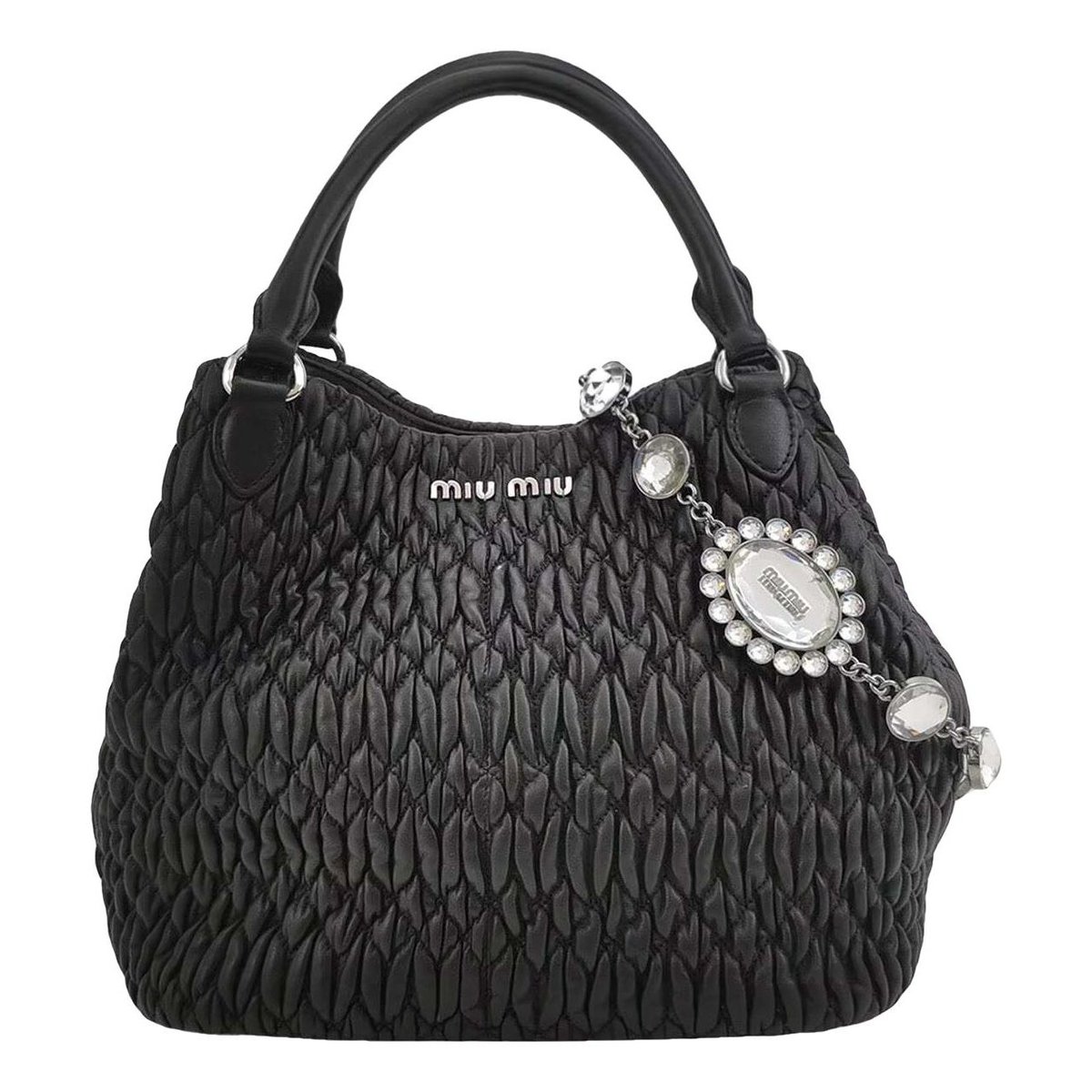Miu Wander leather handbag