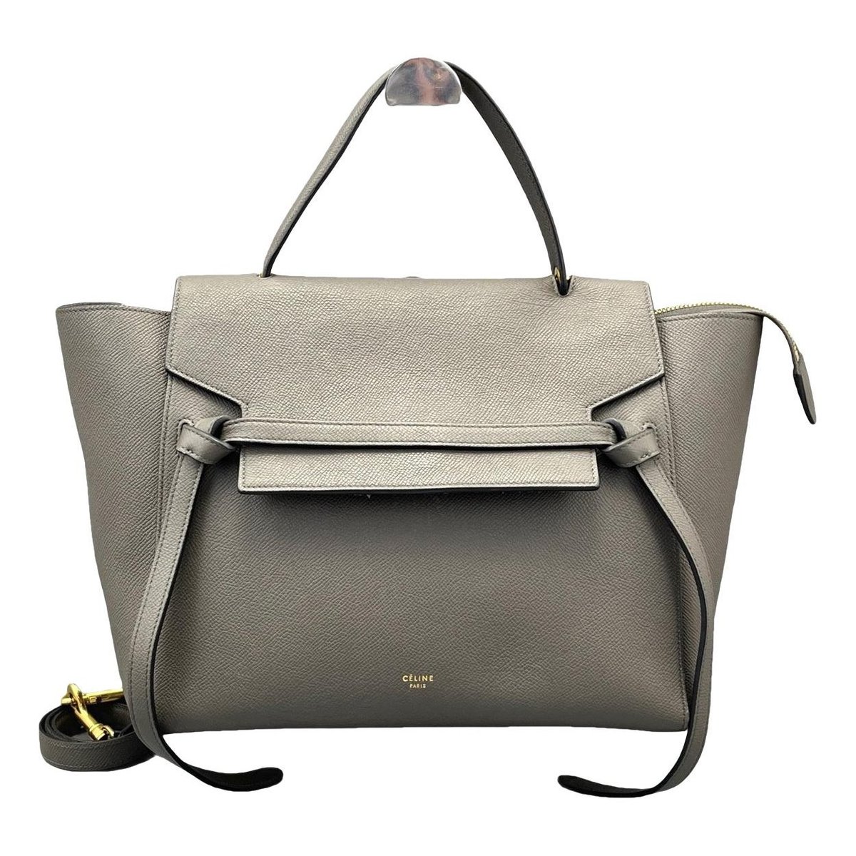 Belt leather handbag
