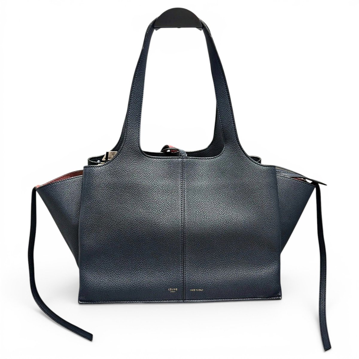 Tri-Fold leather handbag