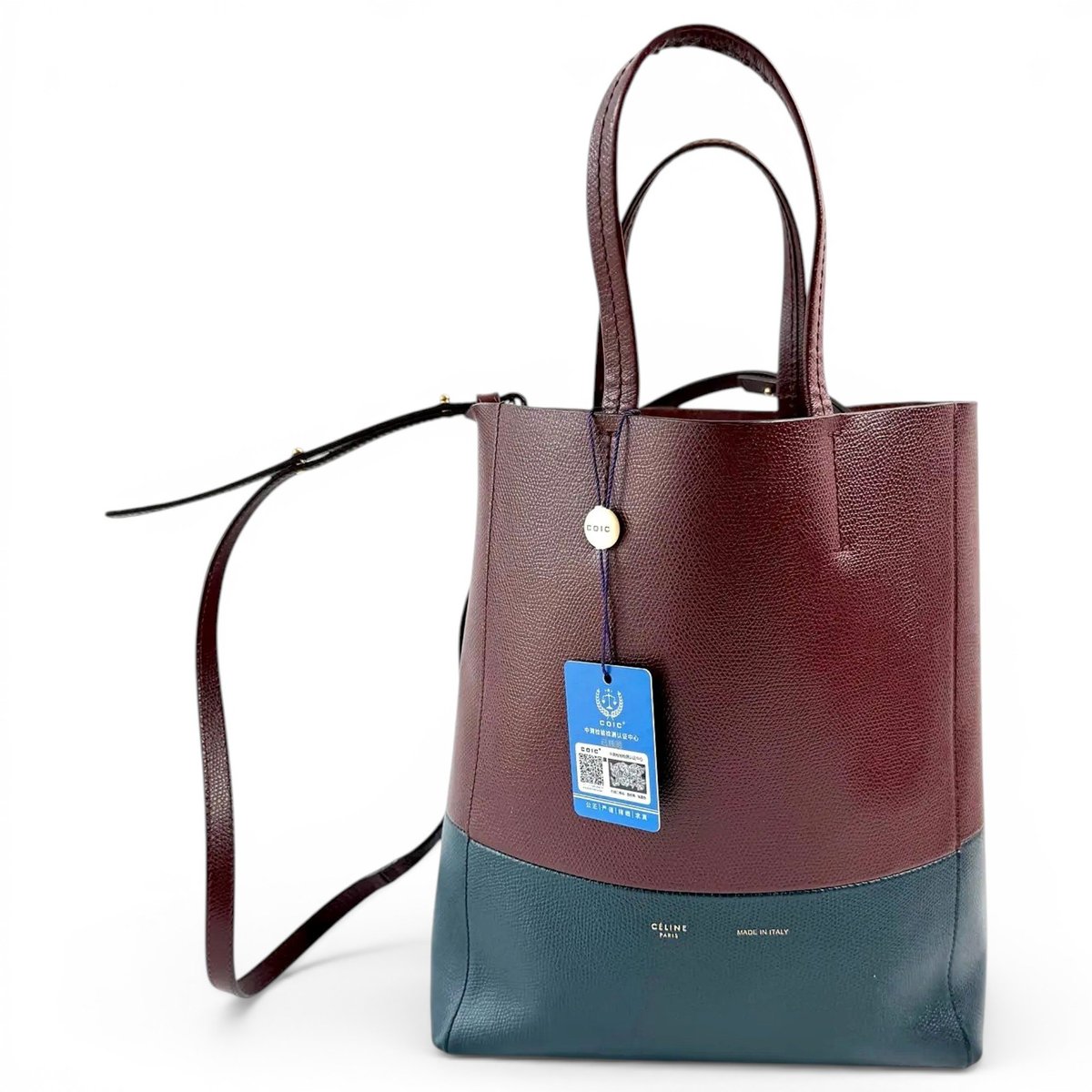Cabas leather crossbody bag