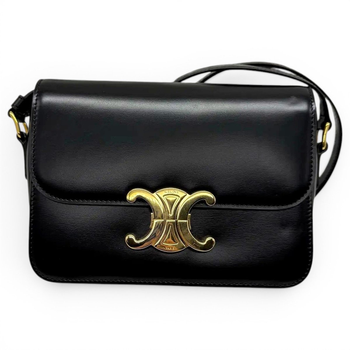 Triomphe leather crossbody bag