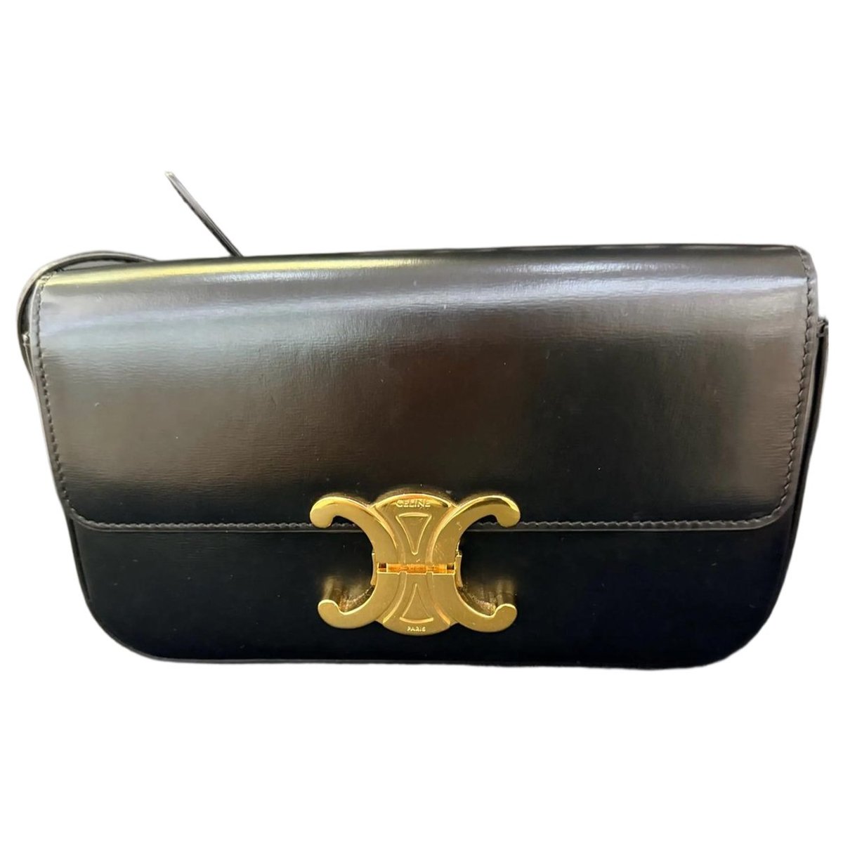 Triomphe leather handbag