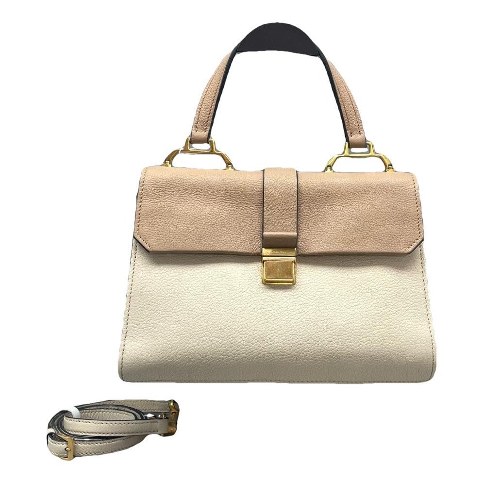 Madras leather handbag