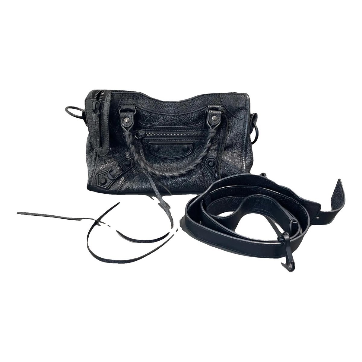 Classic Metalic leather crossbody bag
