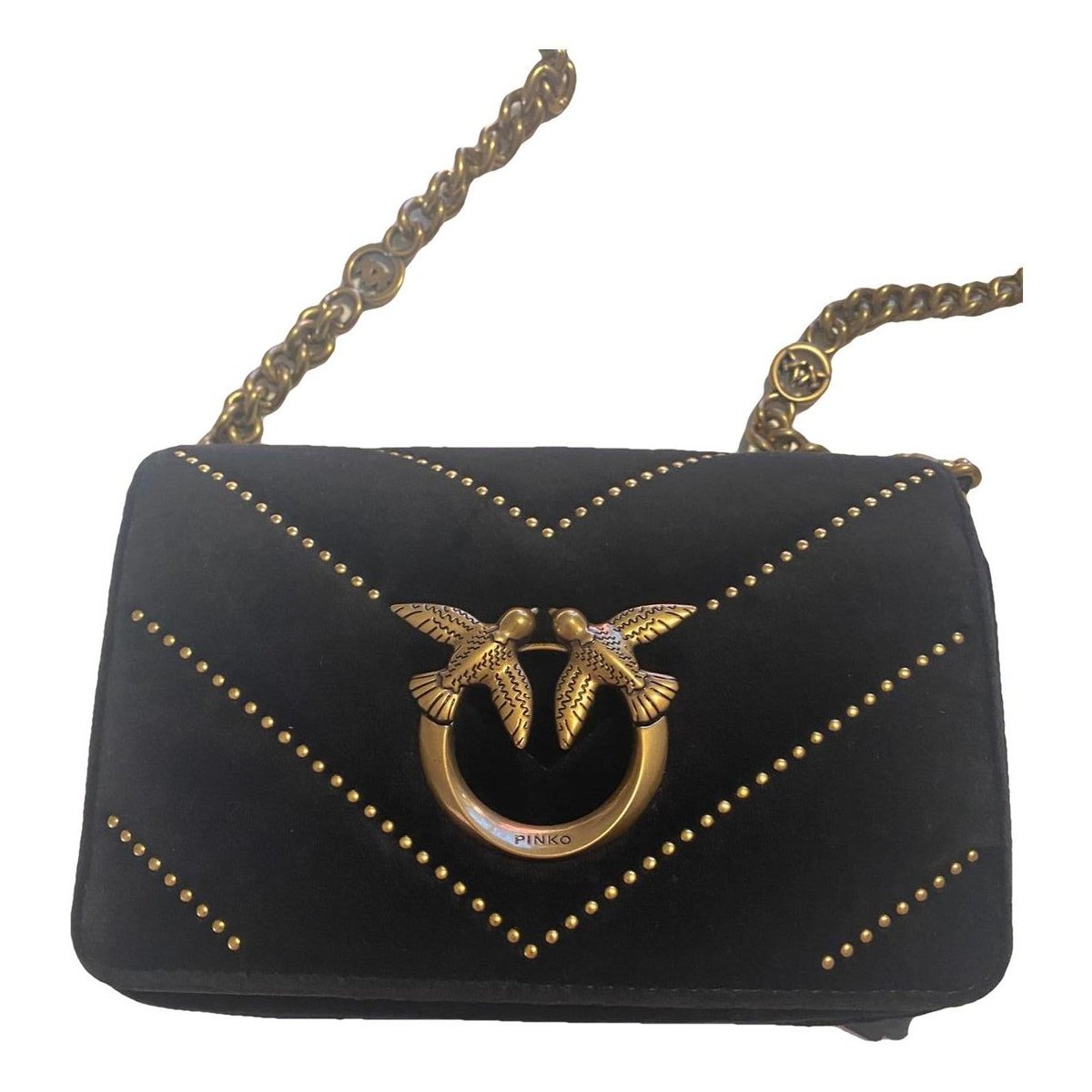 Love Bag velvet clutch bag