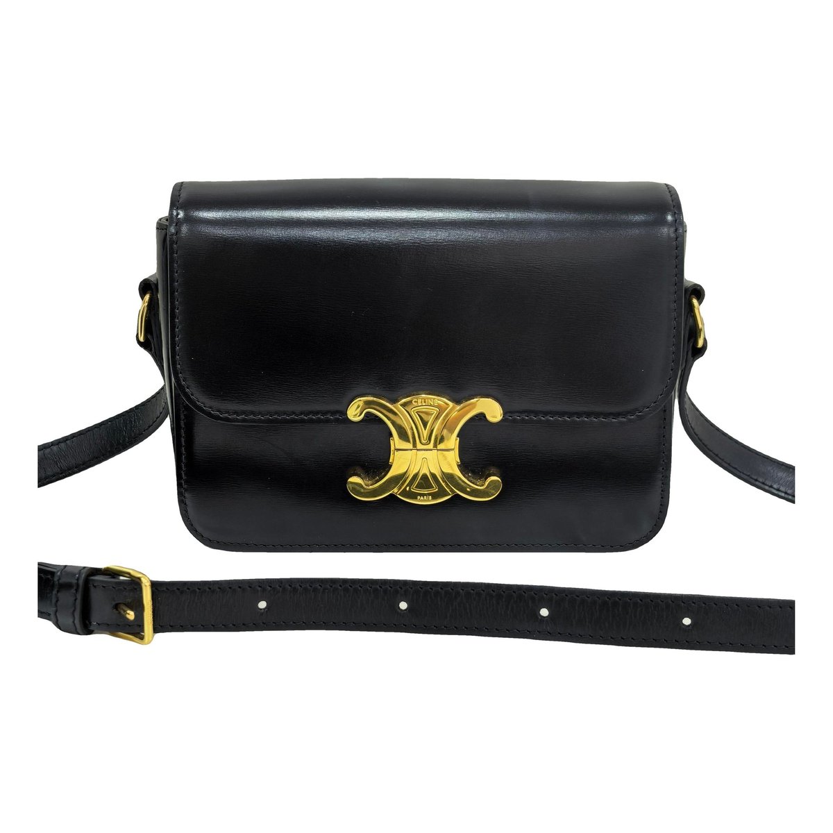 Triomphe leather handbag