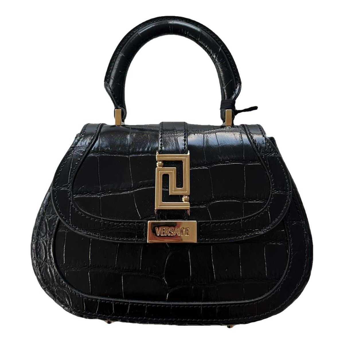 Greca Goddess leather mini bag