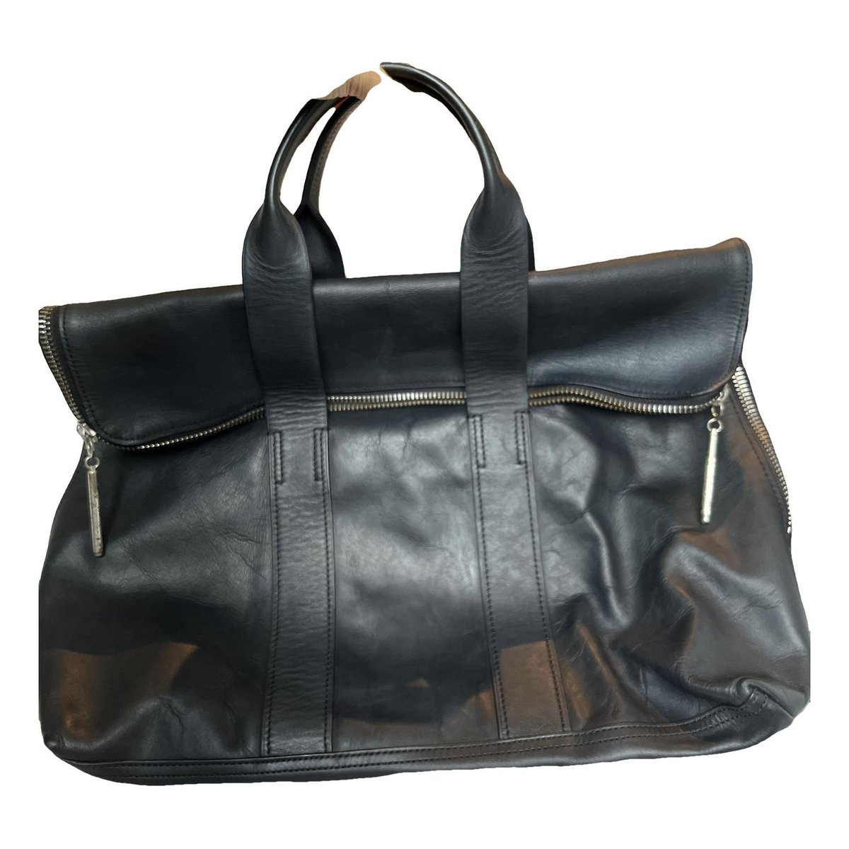 Leather tote