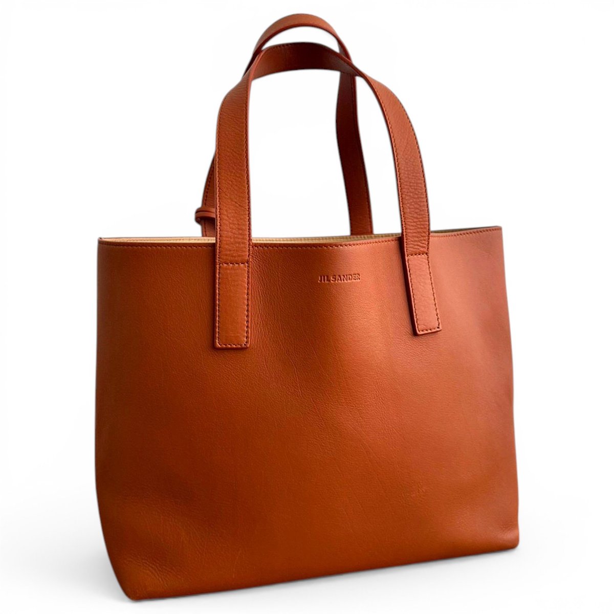 Shopper leather handbag