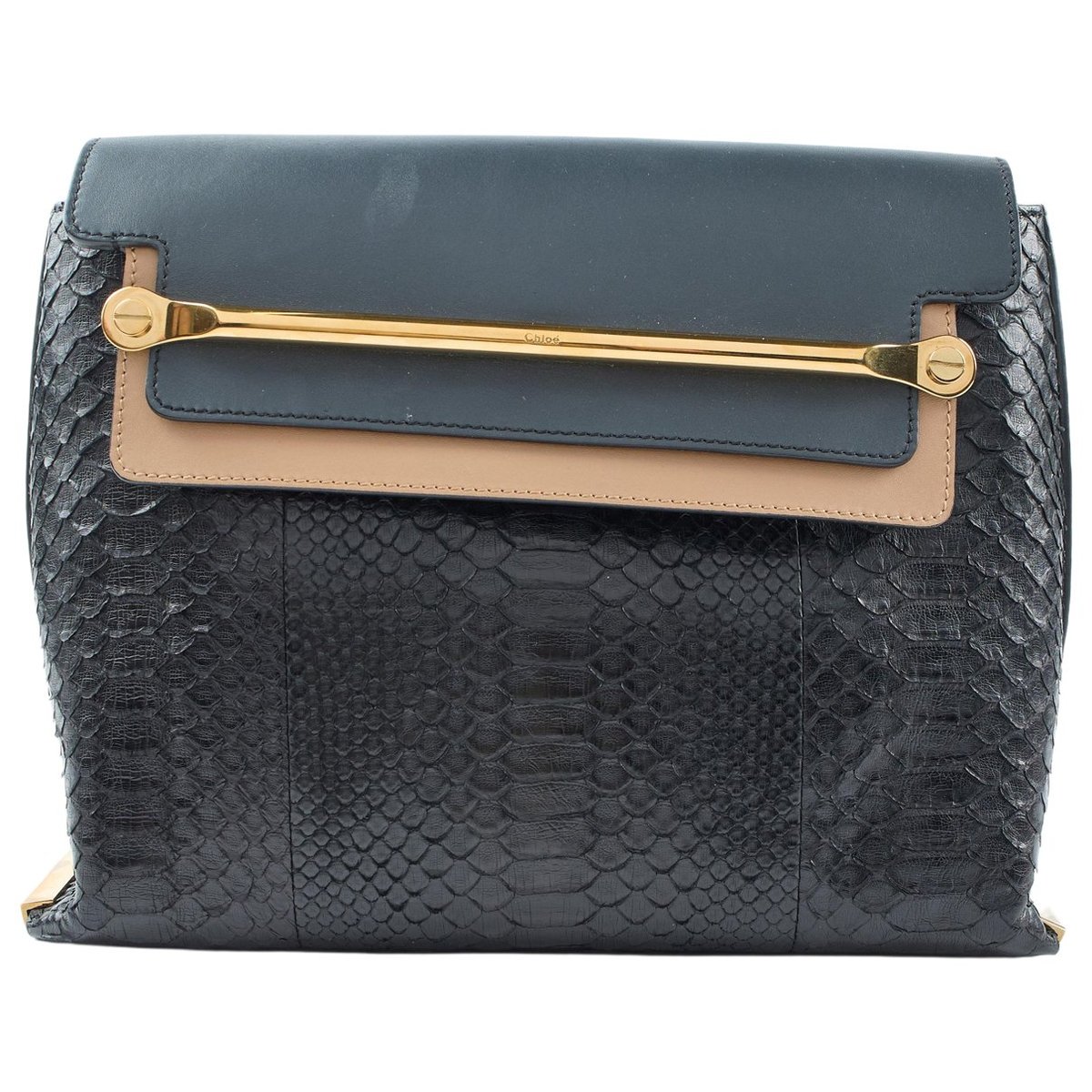 Exotic leathers clutch bag