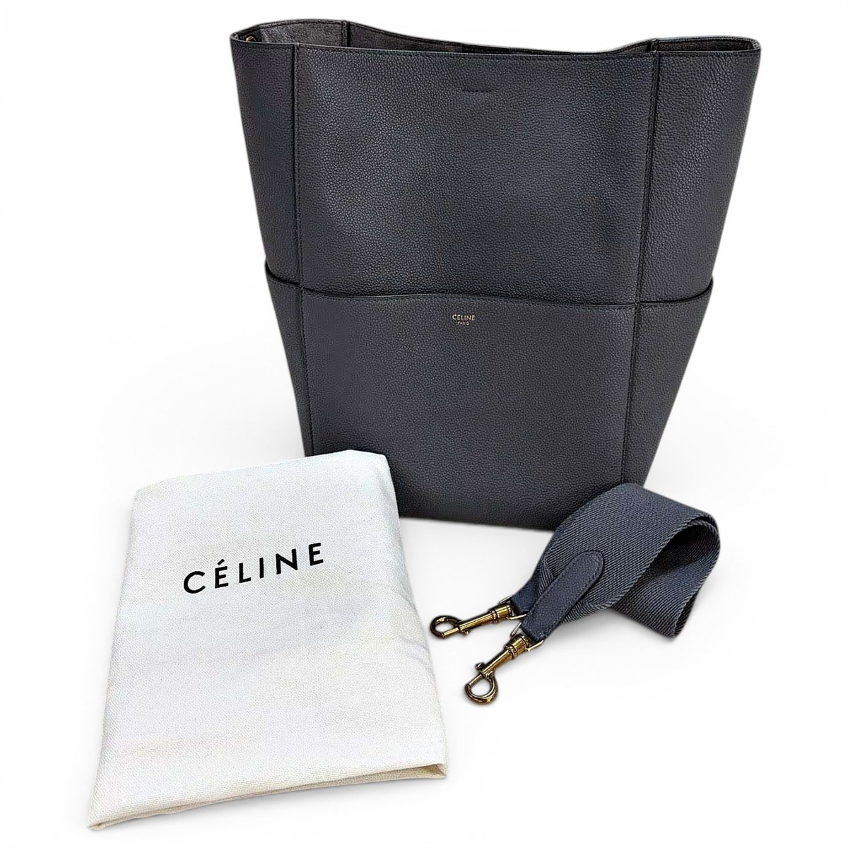 Seau Sangle leather handbag