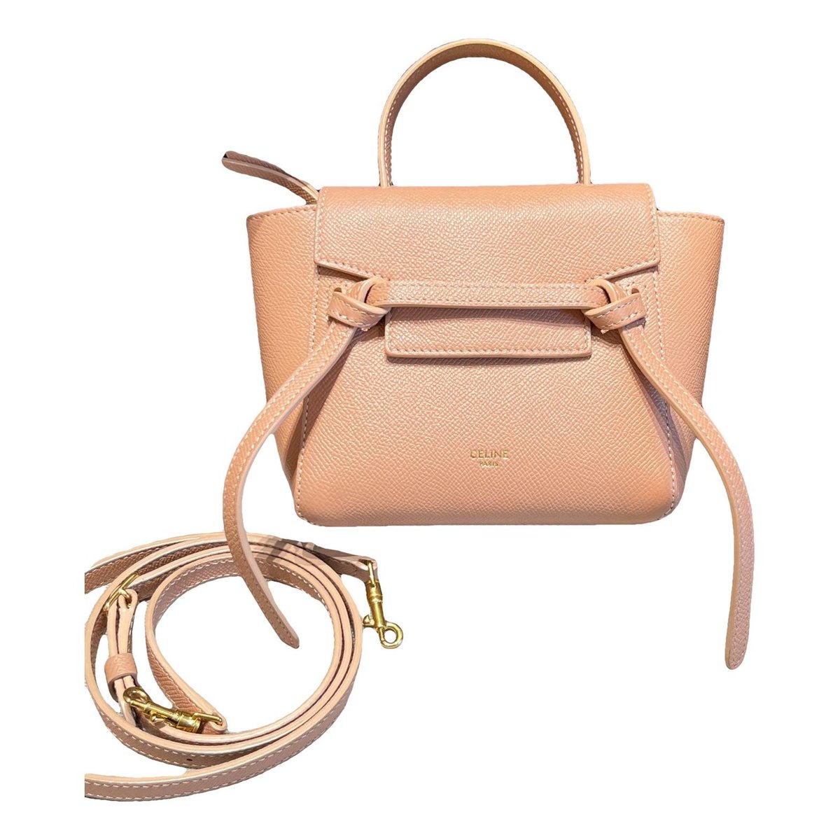 Belt leather handbag