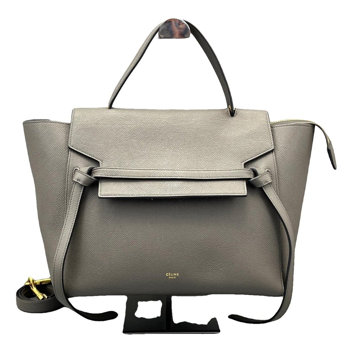Belt leather handbag
