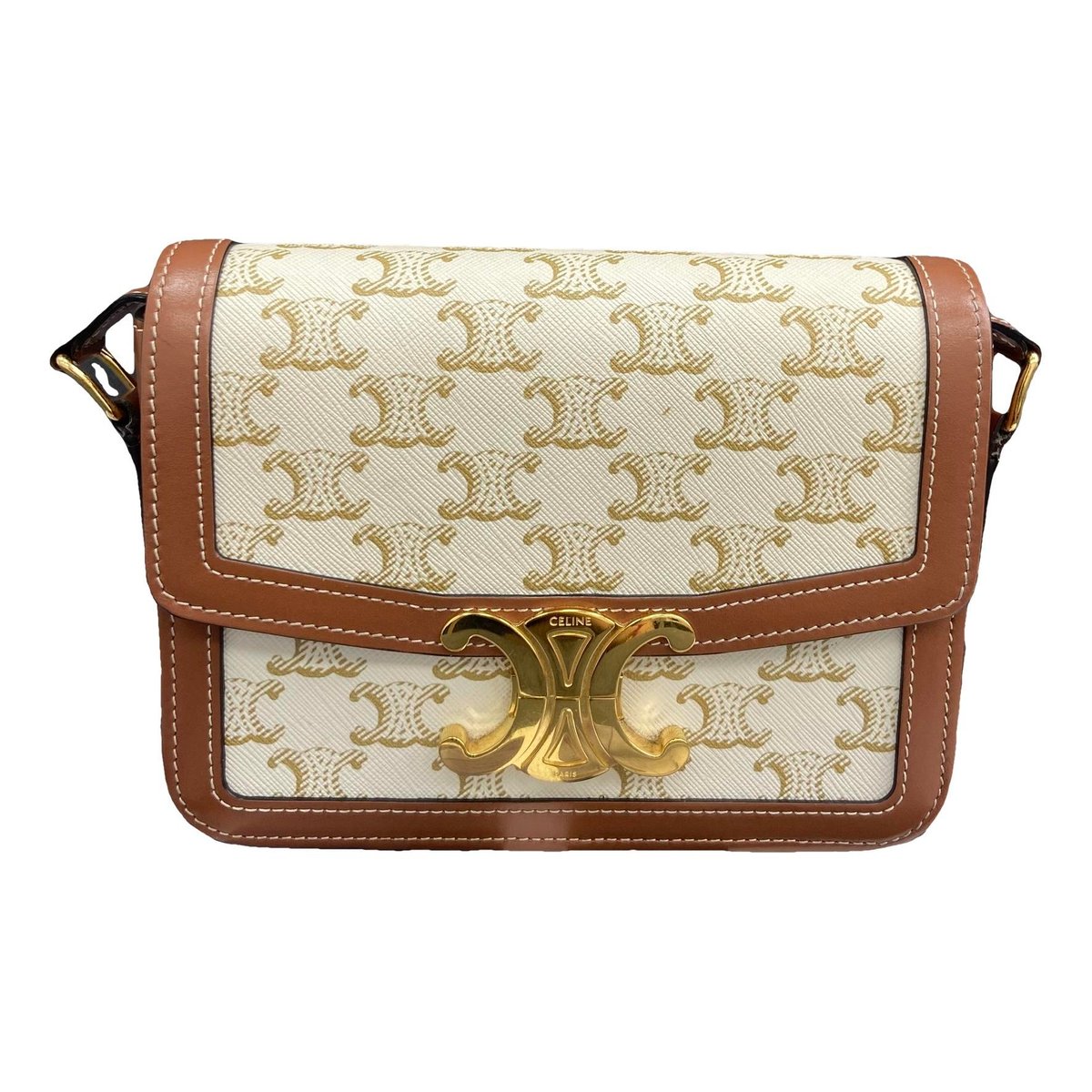 Triomphe leather handbag